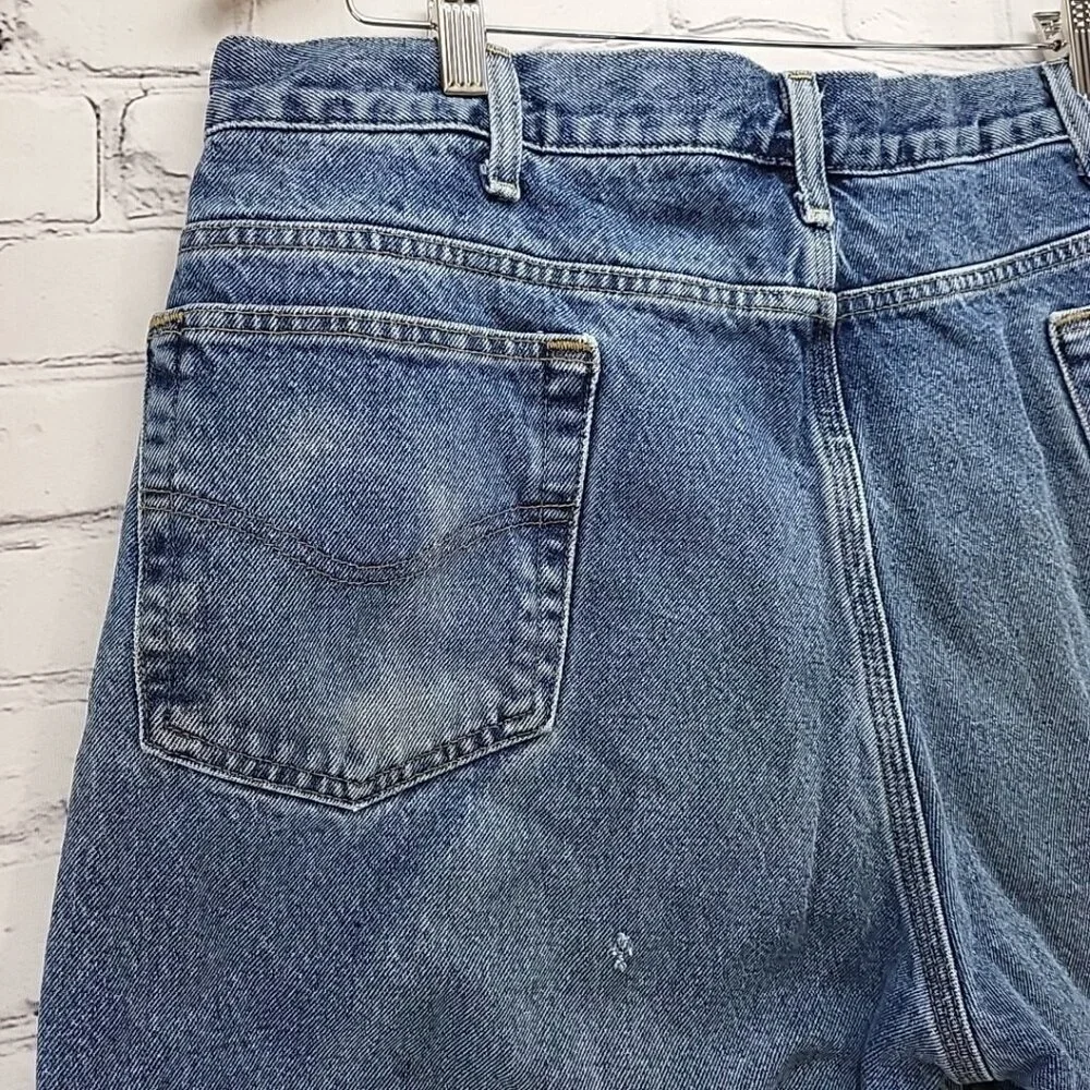 Carhartt Jeans B172 Mens Sz 40 X 30 Flannel Lined‎ Relaxed Fit Straight Flawed